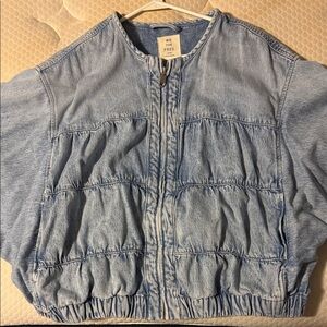 We The Free Light Blue Zip-Up Jacket